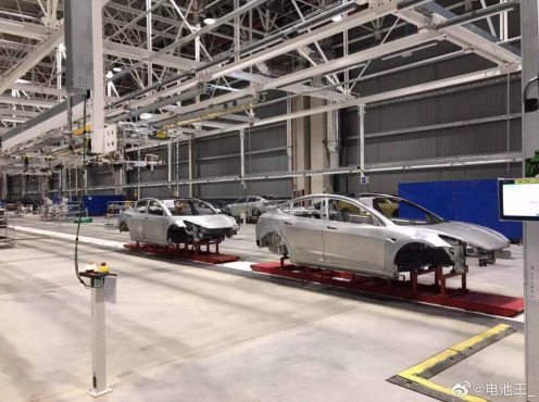 特斯拉上海工厂内部图曝光，Model 3车身已下线