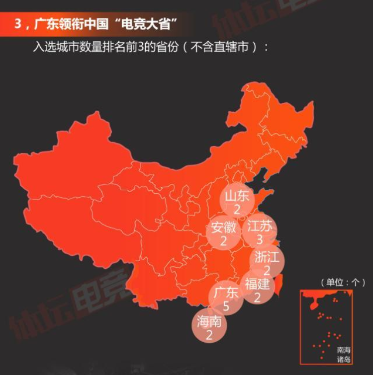 2019中国电竞城市发展指数发布 广东领衔中国“电竞大省”