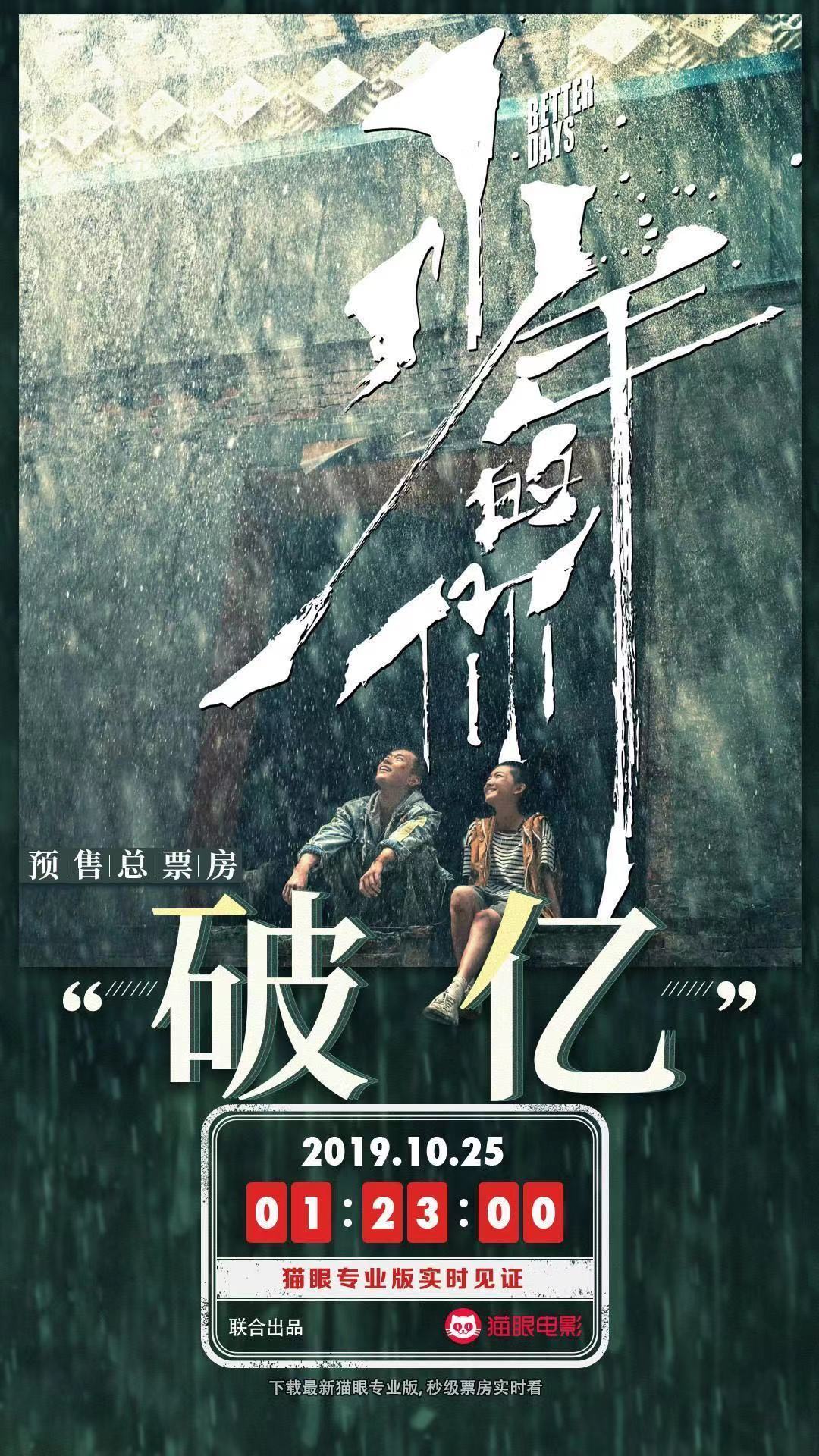 电影《少年的你》预售票房破亿