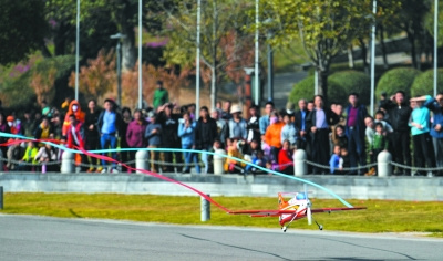 全国航空模型公开赛在莲花湖体育公园举行