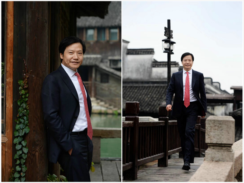 小米雷军乌镇漫步拍照