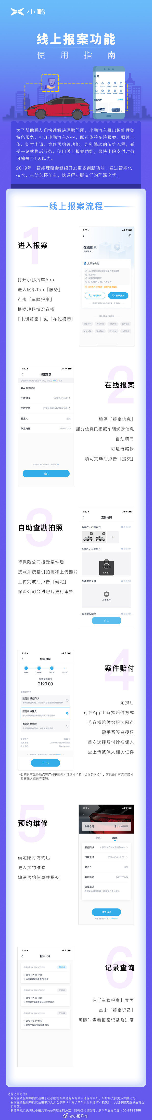 小鹏汽车上线智能理赔服务