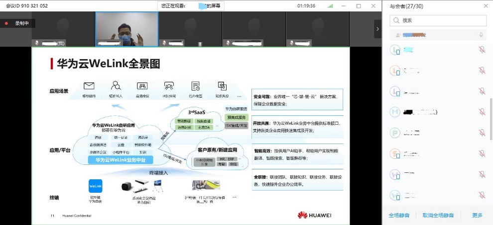 第二期华为云WeLink重庆企业线上赋能培训成功举办