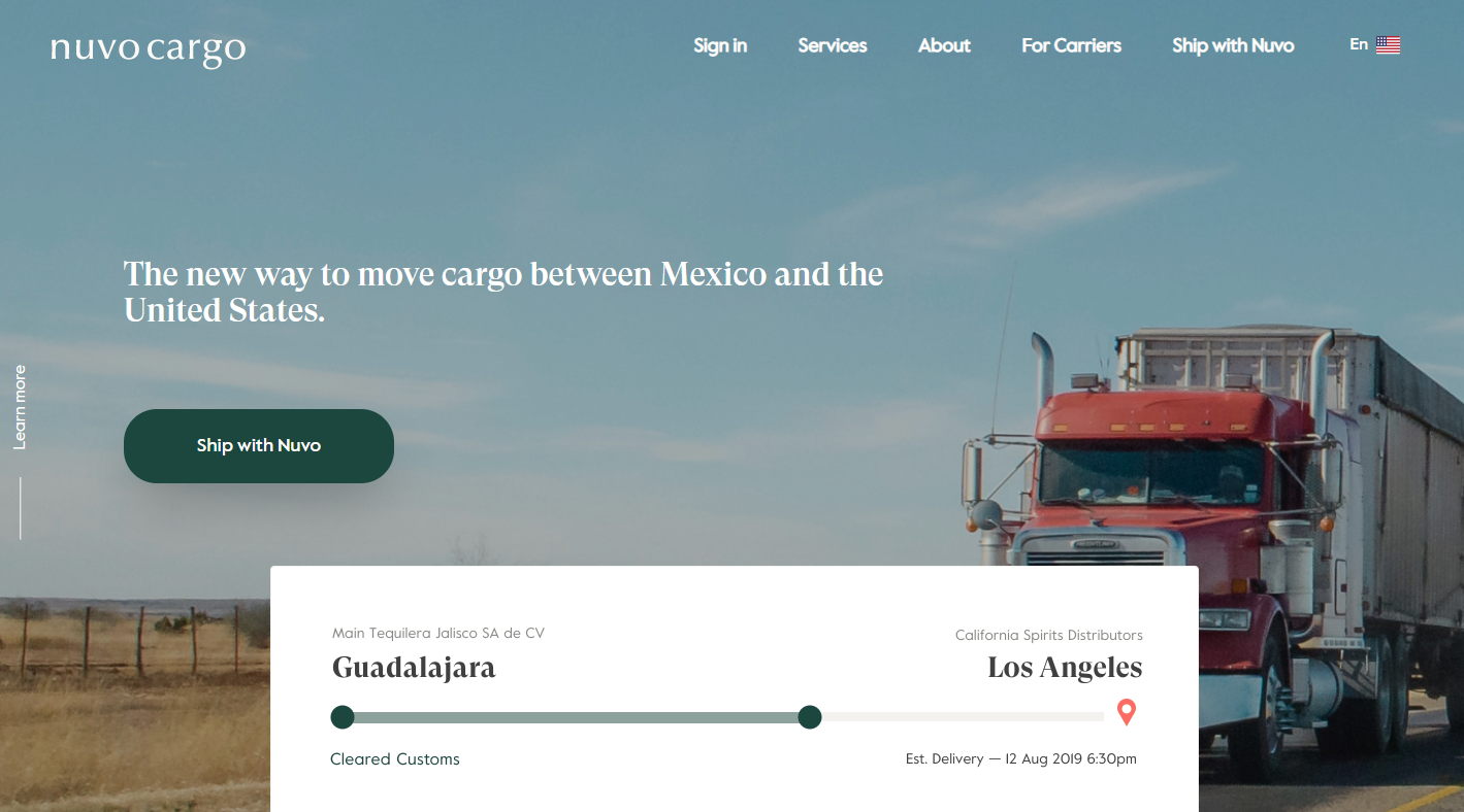 完善美国和墨西哥之间的贸易通道，美国卡车运输公司「Nuvocargo」获530万美元融资