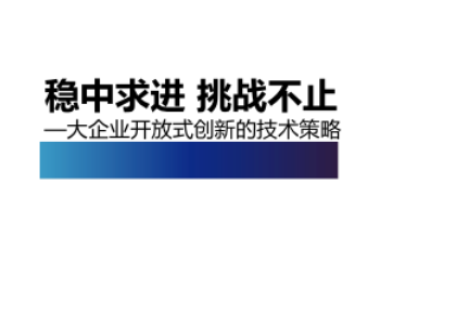 大企业开放式创新的技术策略