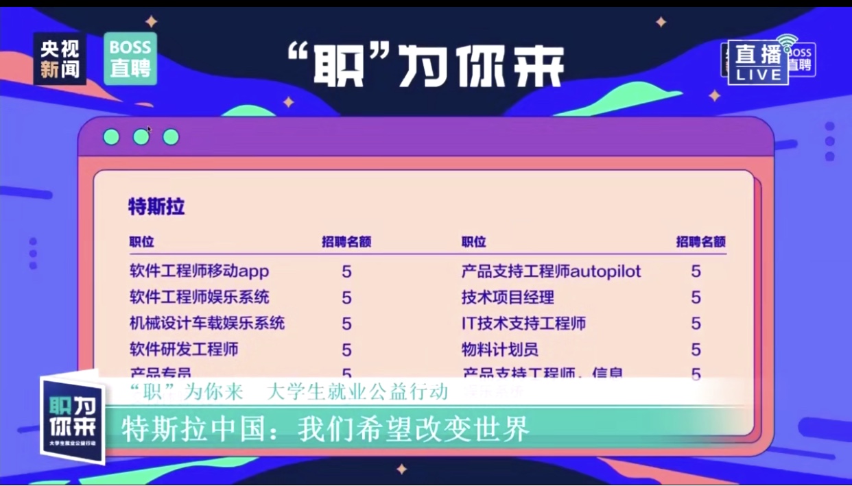 特斯拉直播招聘应届毕业生，依靠本土“码农”贴近中国消费者需求_36氪