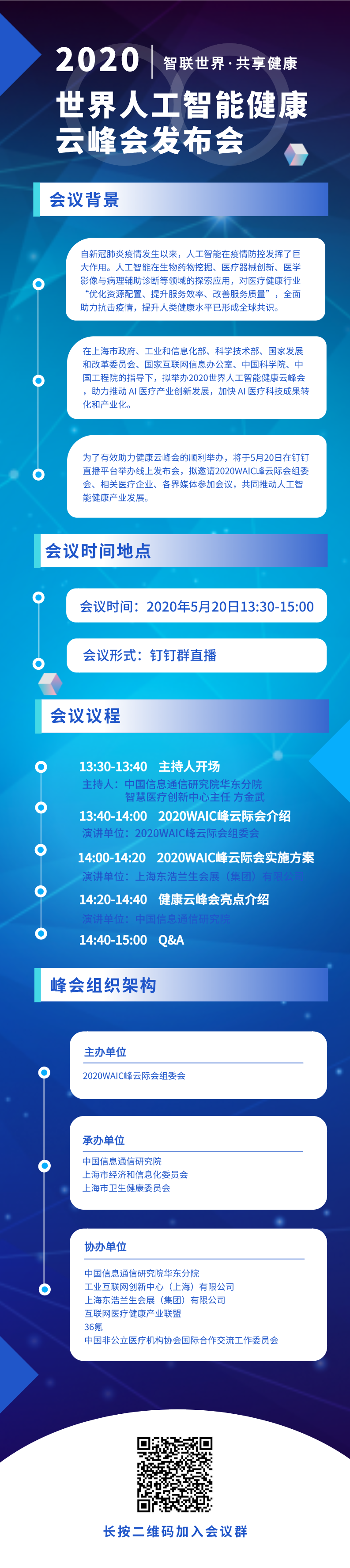 定了！世界人工智能健康峰会如期举行！
