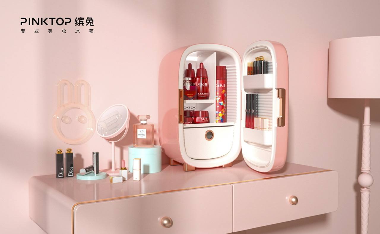 日本でも大人気の兆し コスメの保管専用冷蔵庫「PINKTOP」、美容の新