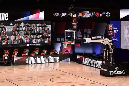 NBA 本周五将空场复赛，球迷可用微软 Teams 现场互动