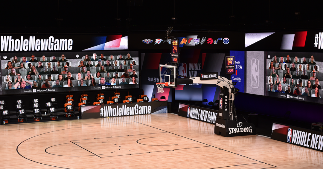 NBA 本周五将空场复赛，球迷可用微软 Teams 现场互动