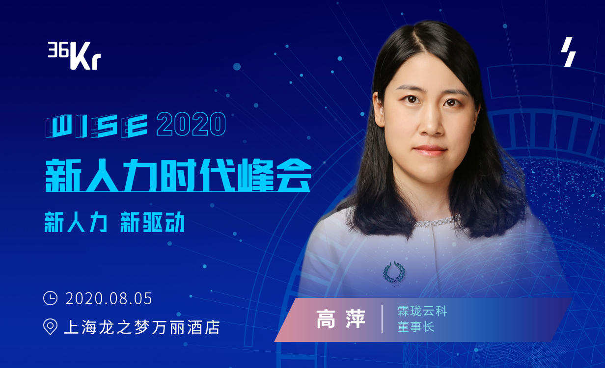 霖珑云科董事长高萍：“云组织”时代下，以组织力赋能人力资源管理 | WISEx2020新人力时代峰会