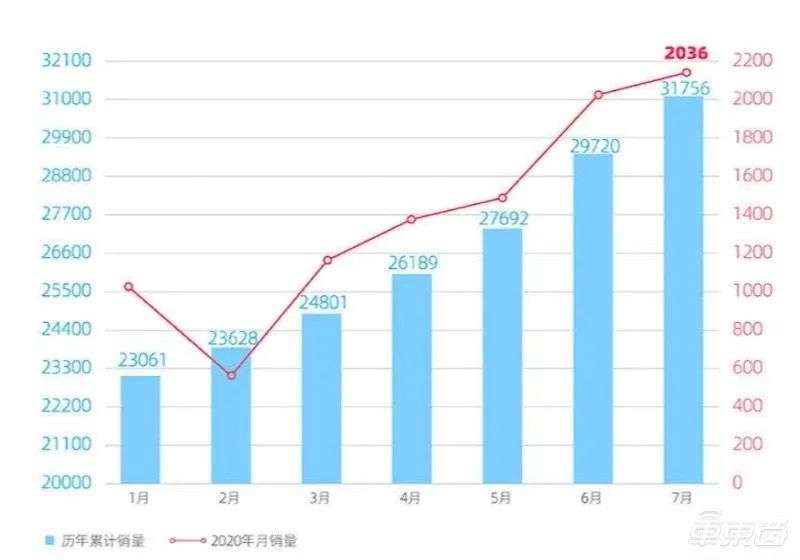 四个新造车顶个特斯拉：前四名七月销超万台，紧追特斯拉