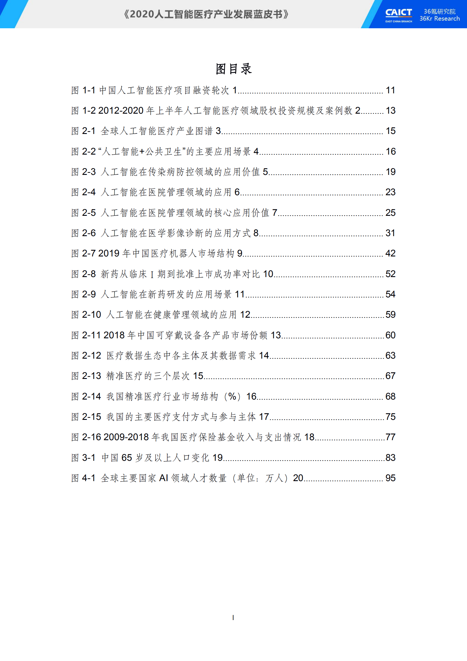 中国信通院联合36氪研究院重磅发布《2020人工智能医疗产业发展蓝皮书》