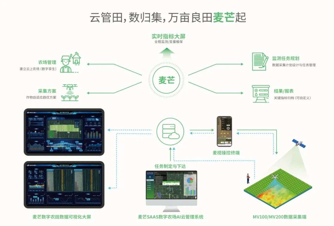 中国农业「新基建」：麦飞近地空可视化农情图谱