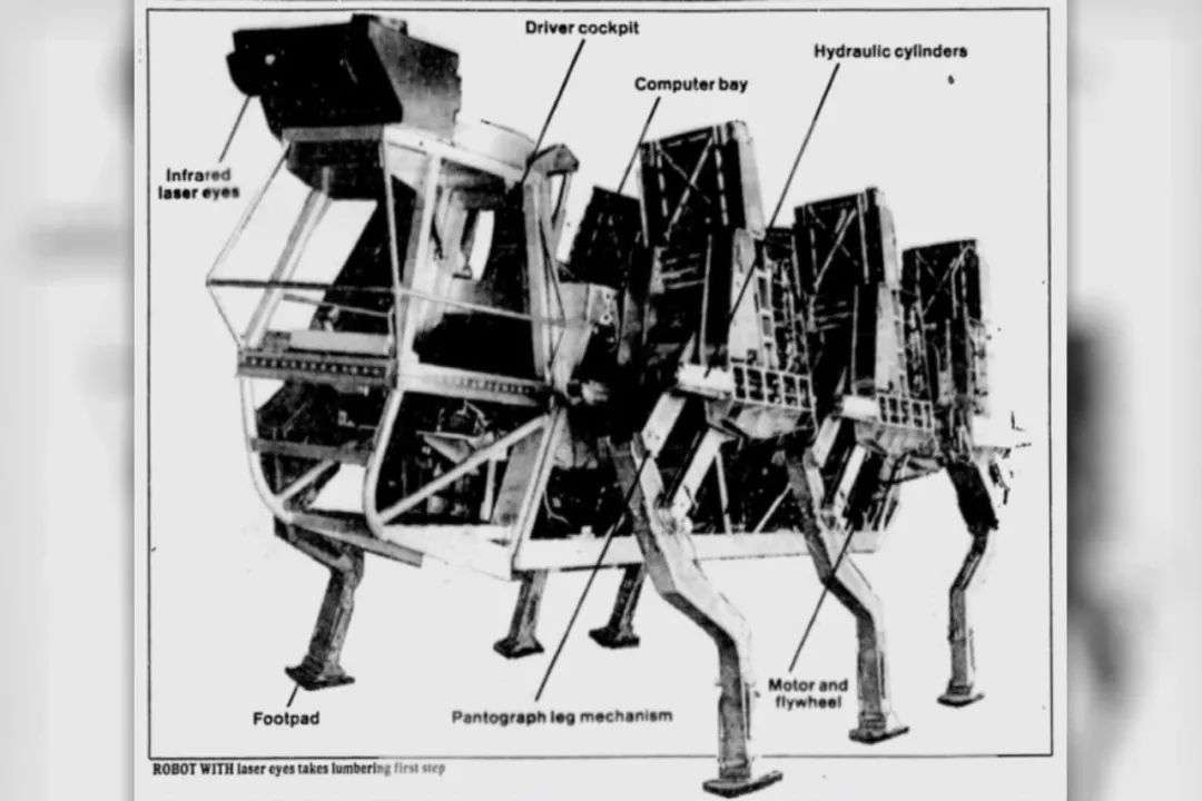 这是波士顿动力机器狗“他爸”？美军80年代机器狗“考古”，身高3米，人机联合操作