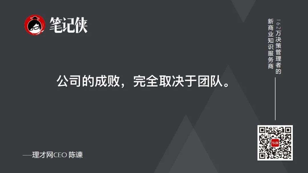 组织的成败，取决于团队