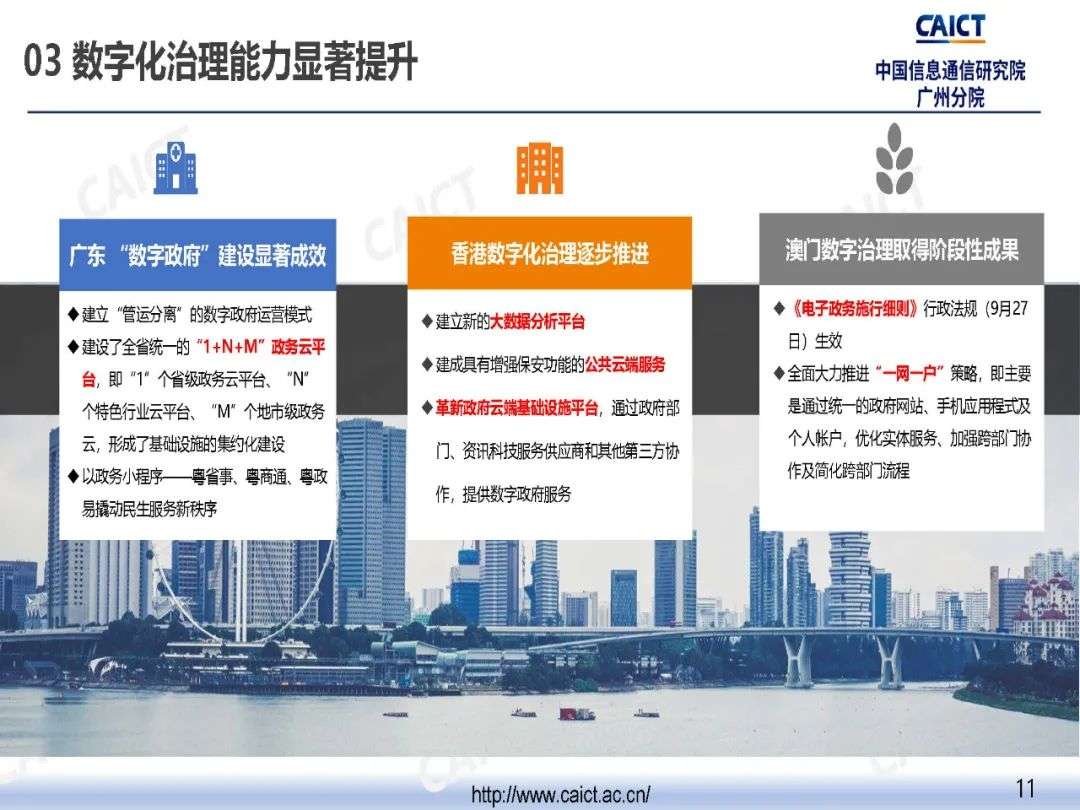 中国信通院广州分院发布《粤港澳大湾区数字经济发展与就业报告（2020年）》