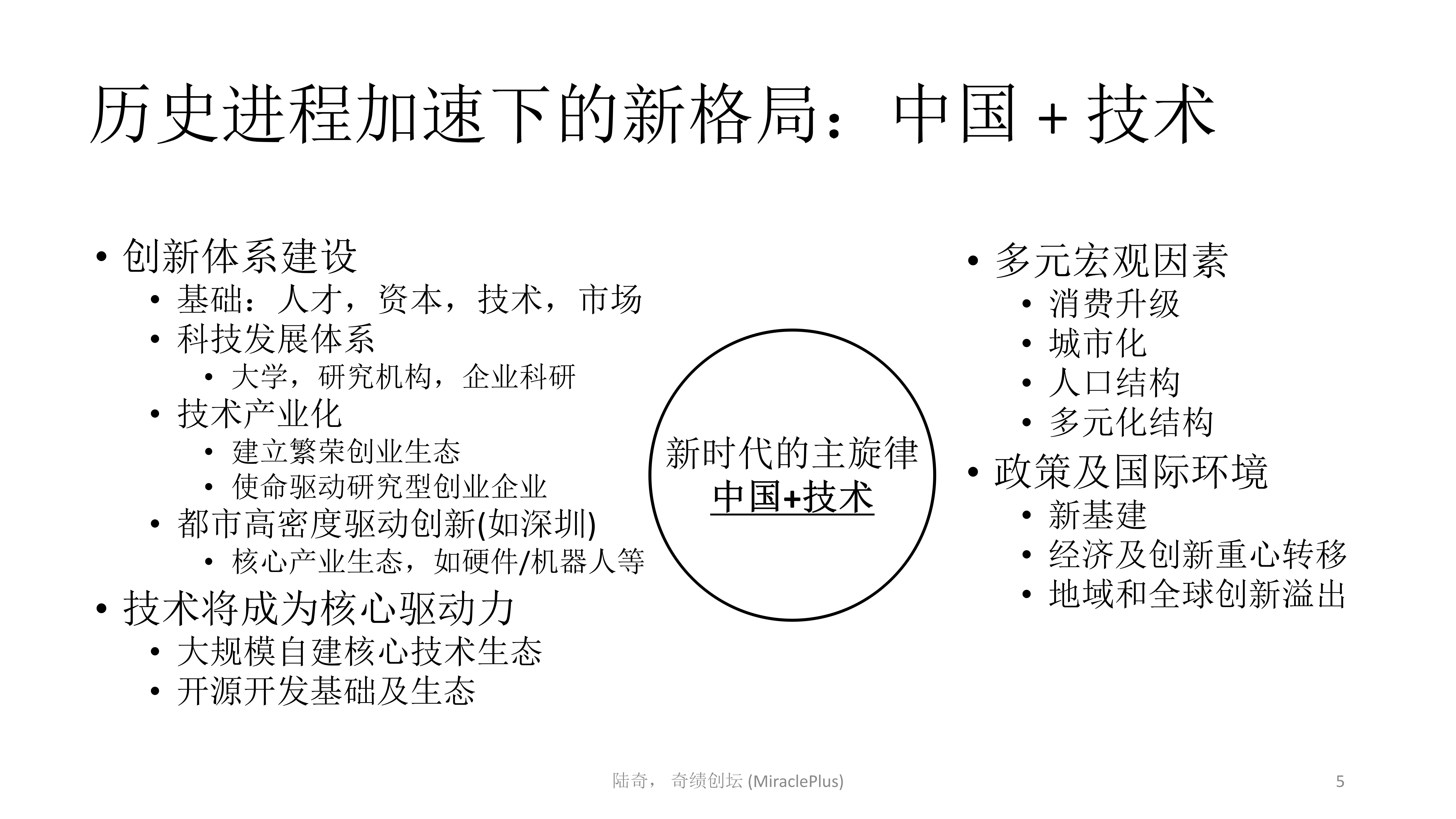 陆奇最新演讲：世界新格局下的创业创新机会