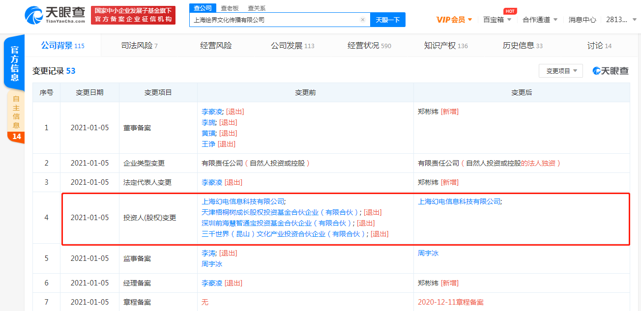 B站完成对绘梦动画的全资收购，后者代表作品有《天官赐福》等