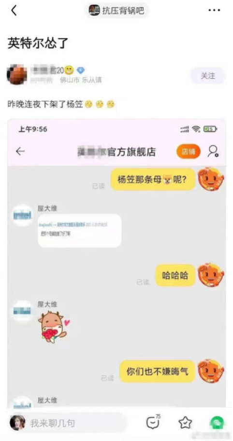 被围攻的杨笠，困局中的Intel们