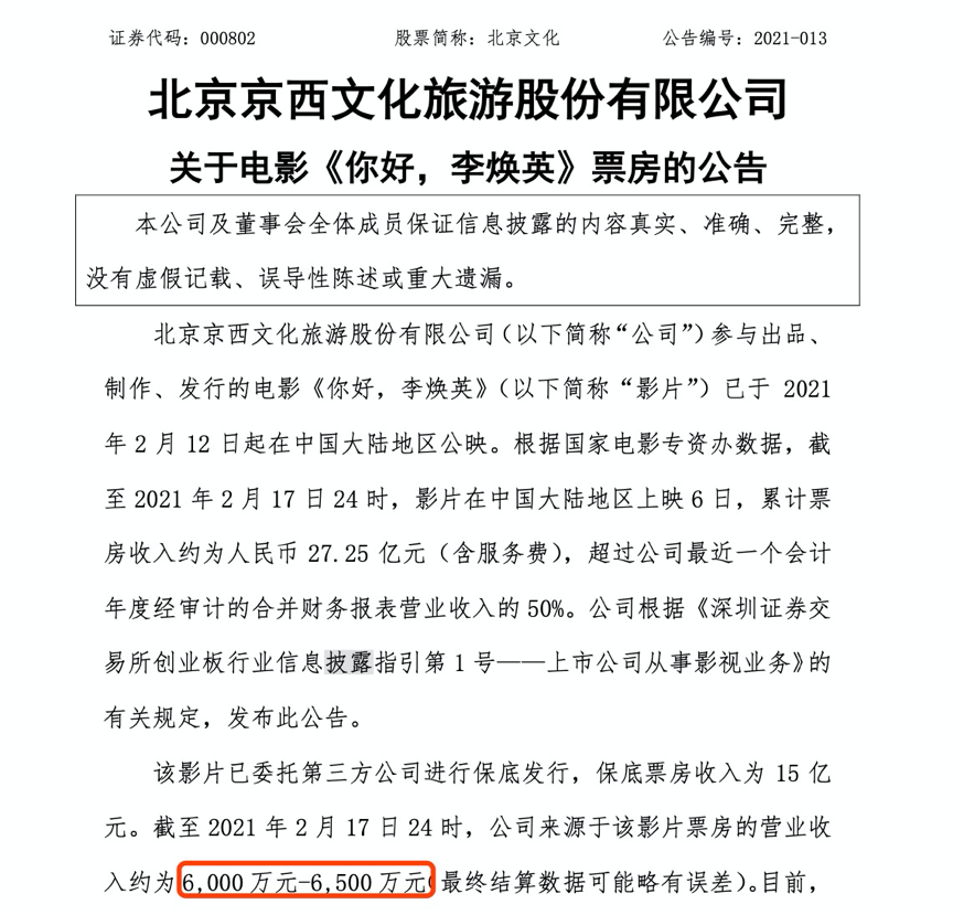 影史前四占其三，但系北京文化嘅钱去边‌？