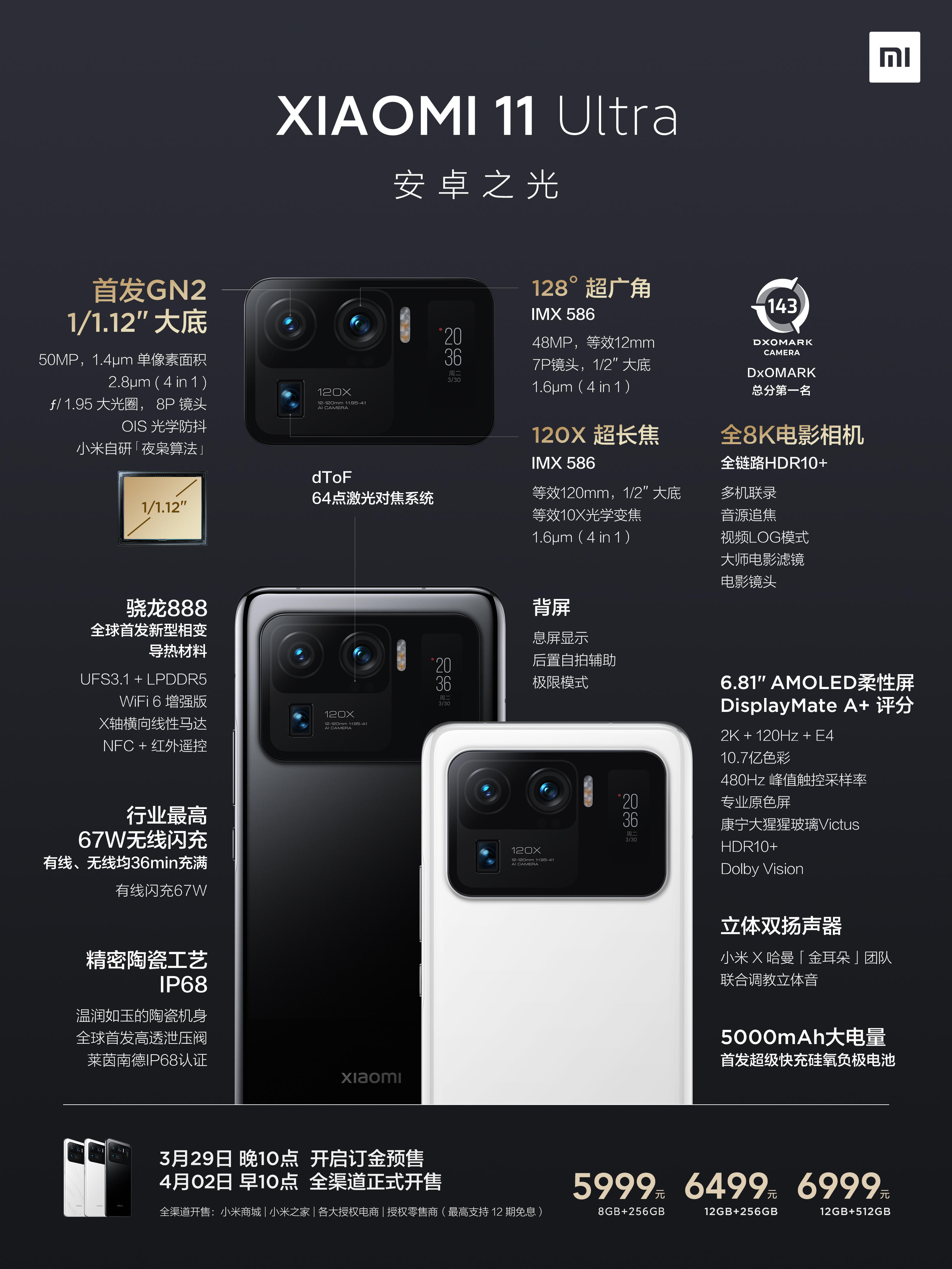 シャオミ、「Mi 11」シリーズの新モデルを発表 最上位機種は高級 