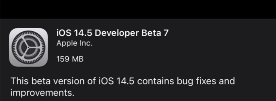 你以为Beta6就结束‌？iOS14.5再发一版Beta7，且据传正式版下周发布