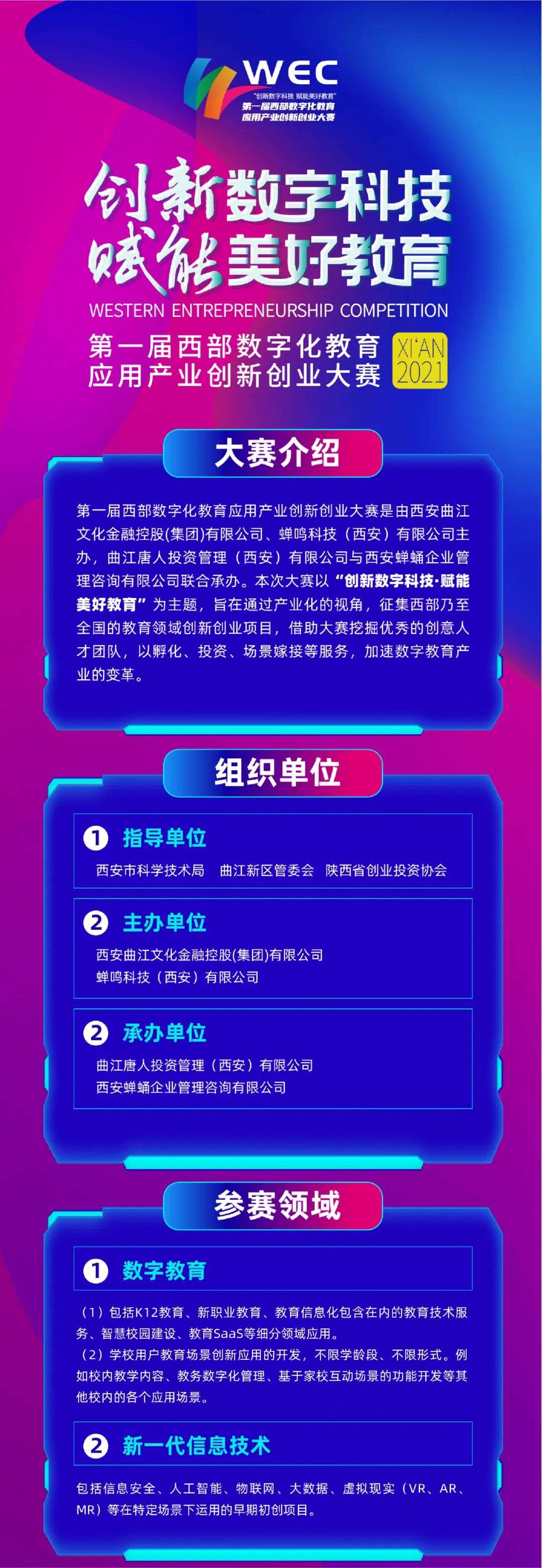 第一届西部数字化教育应用产业创新创业大赛荣耀招募！