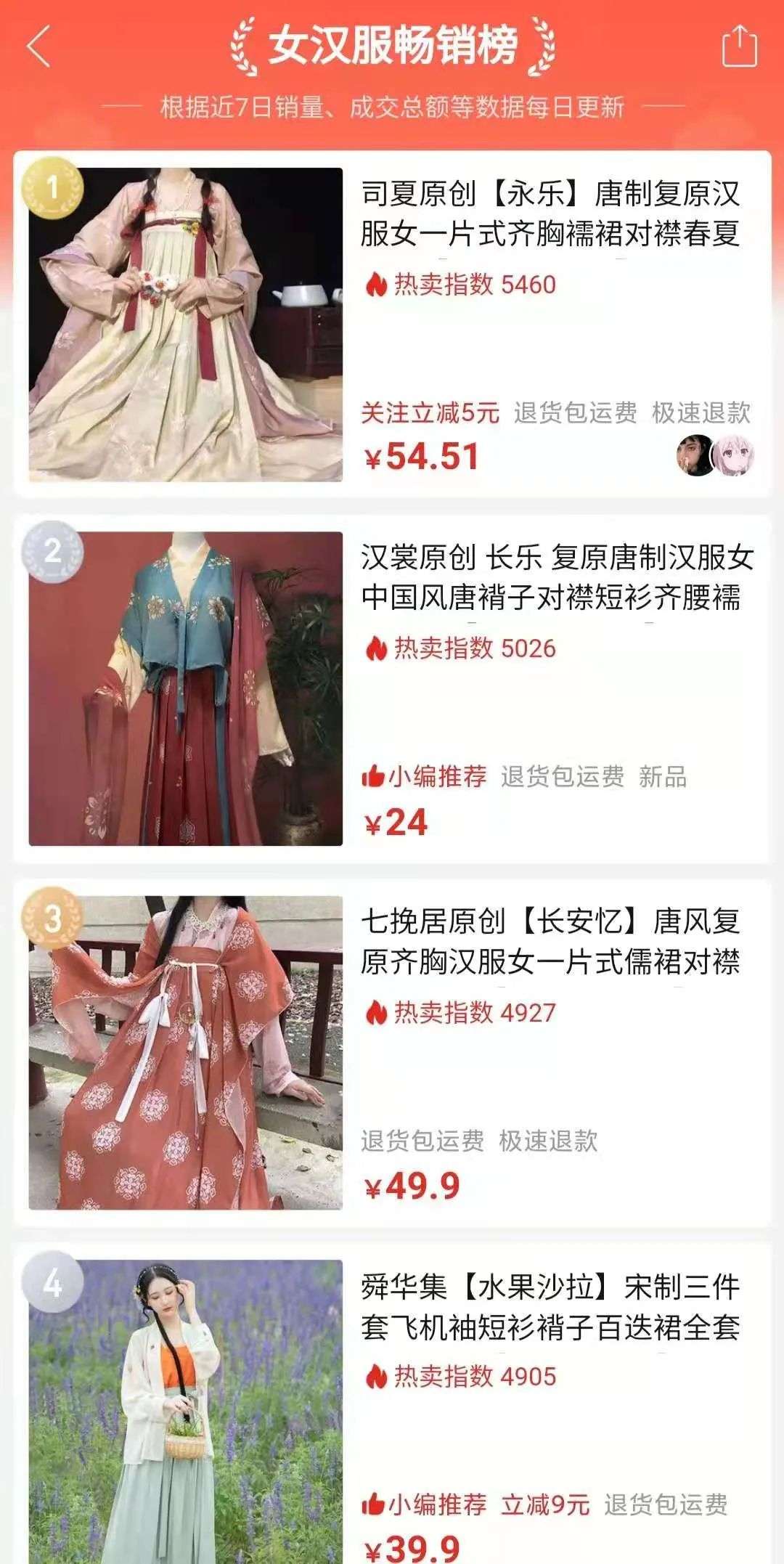 谁在拼多多上卖汉服？