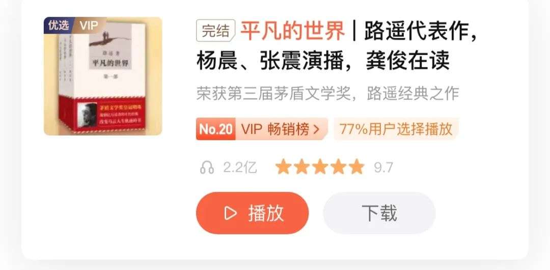 有声书市场的“阳春白雪”和“下里巴人”