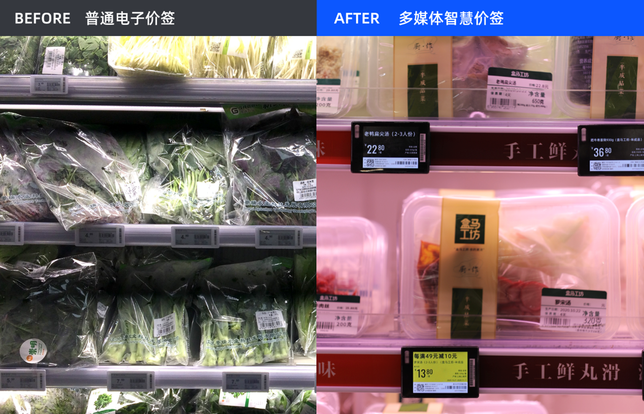 商品几点上架，价签一目了然，盒马下月启用智慧价签