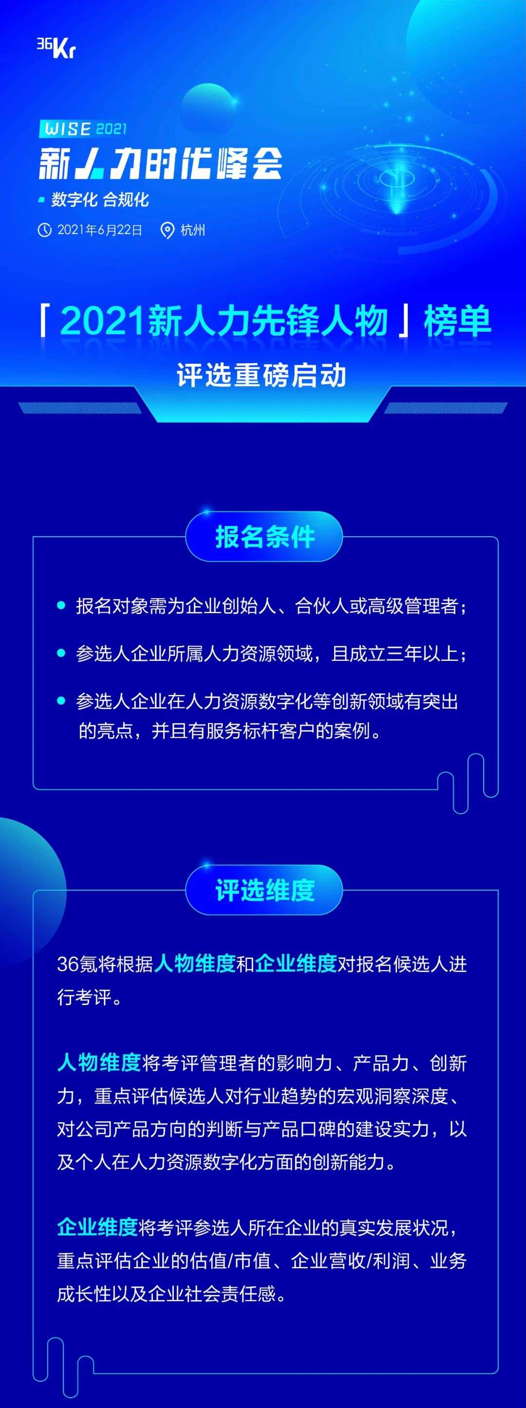 「2021新人力先锋人物榜」重磅启动！寻找推动人力资源服务行业发展的领军人物