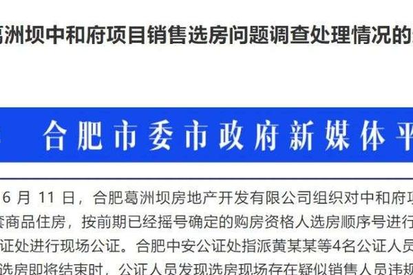重新摇号、罚款50万、2年内禁拿地！葛洲坝合肥地王项目违规销售遭重处