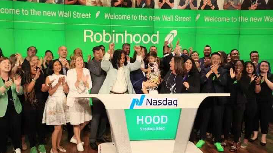 互联网券商Robinhood登陆纳斯达克：市值291亿美元，用户平均年龄31岁