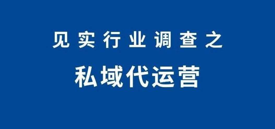 见实收集了77家公司私域代运营需求，得到这<dptag>份</dptag>结论