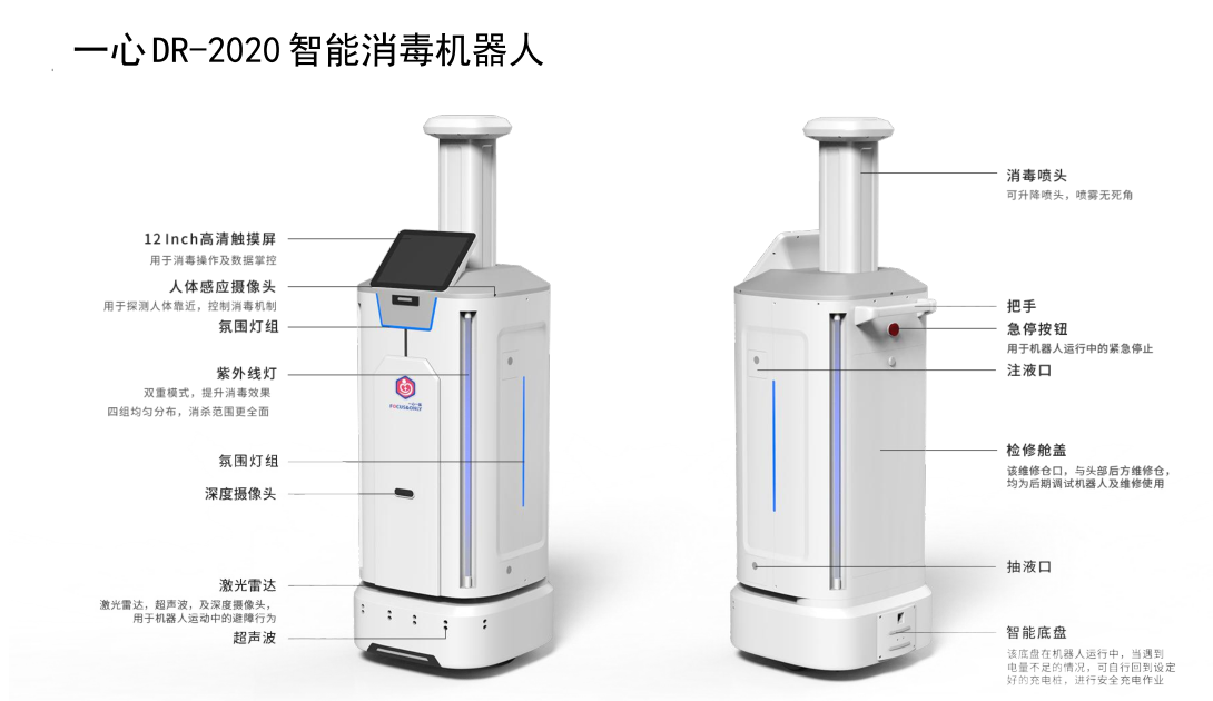 一心一医智能消毒机器人，解决人工消毒一大难题