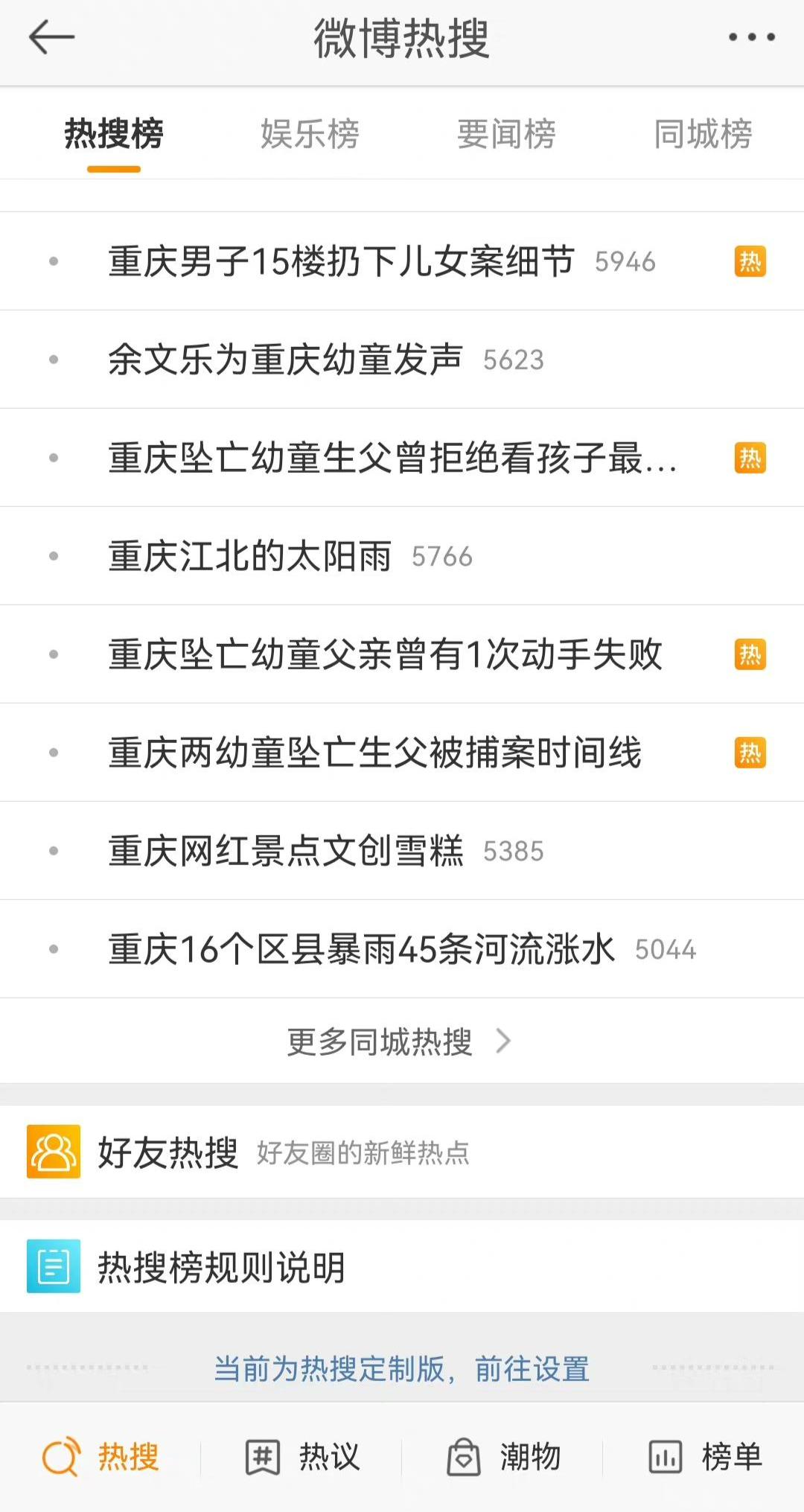 微 博 热 搜
