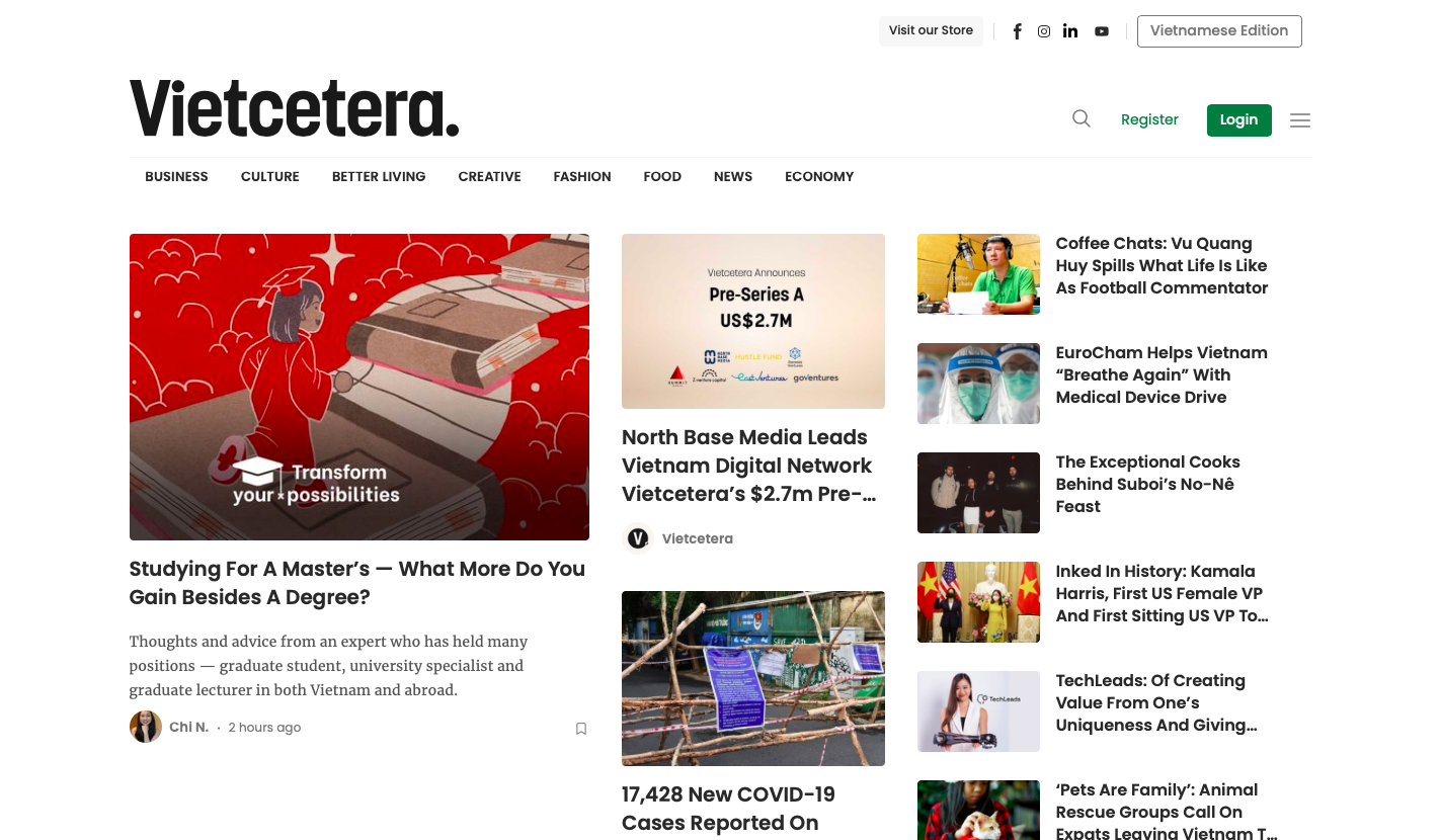 国外创投新闻 | 越南数字媒体「Vietcetera」获270万美元Pre-A轮融资，聚焦千禧一代及Z世代用户_详细解读