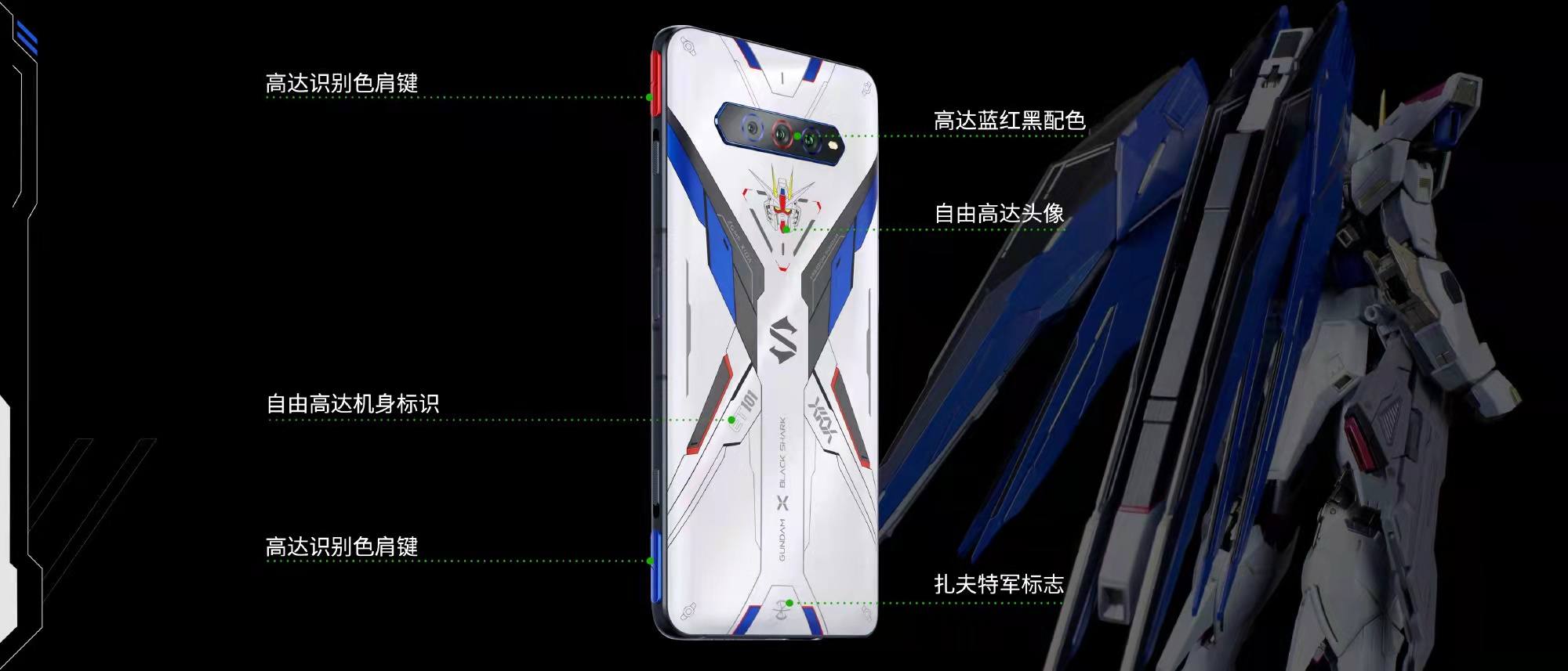 最前线 | 黑鲨4s手机发布，全系2699元起，推出高达联名套装