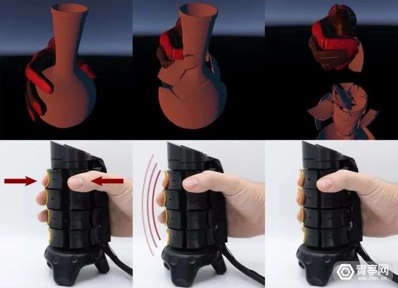 X-Rings: A Hand-mounted 360 Degree Shape Display for Grasping in