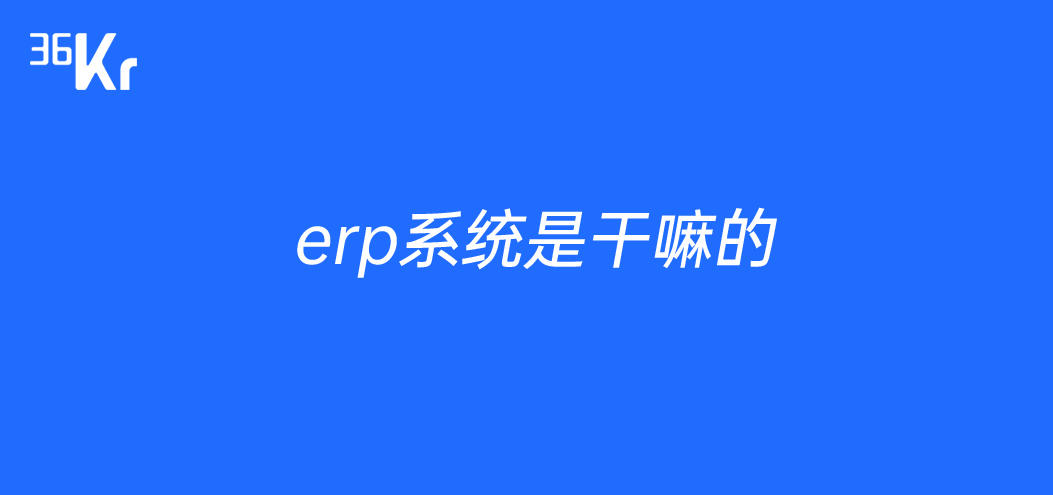 erp属于系统软件吗_erp系统是干嘛的_何谓erp系统