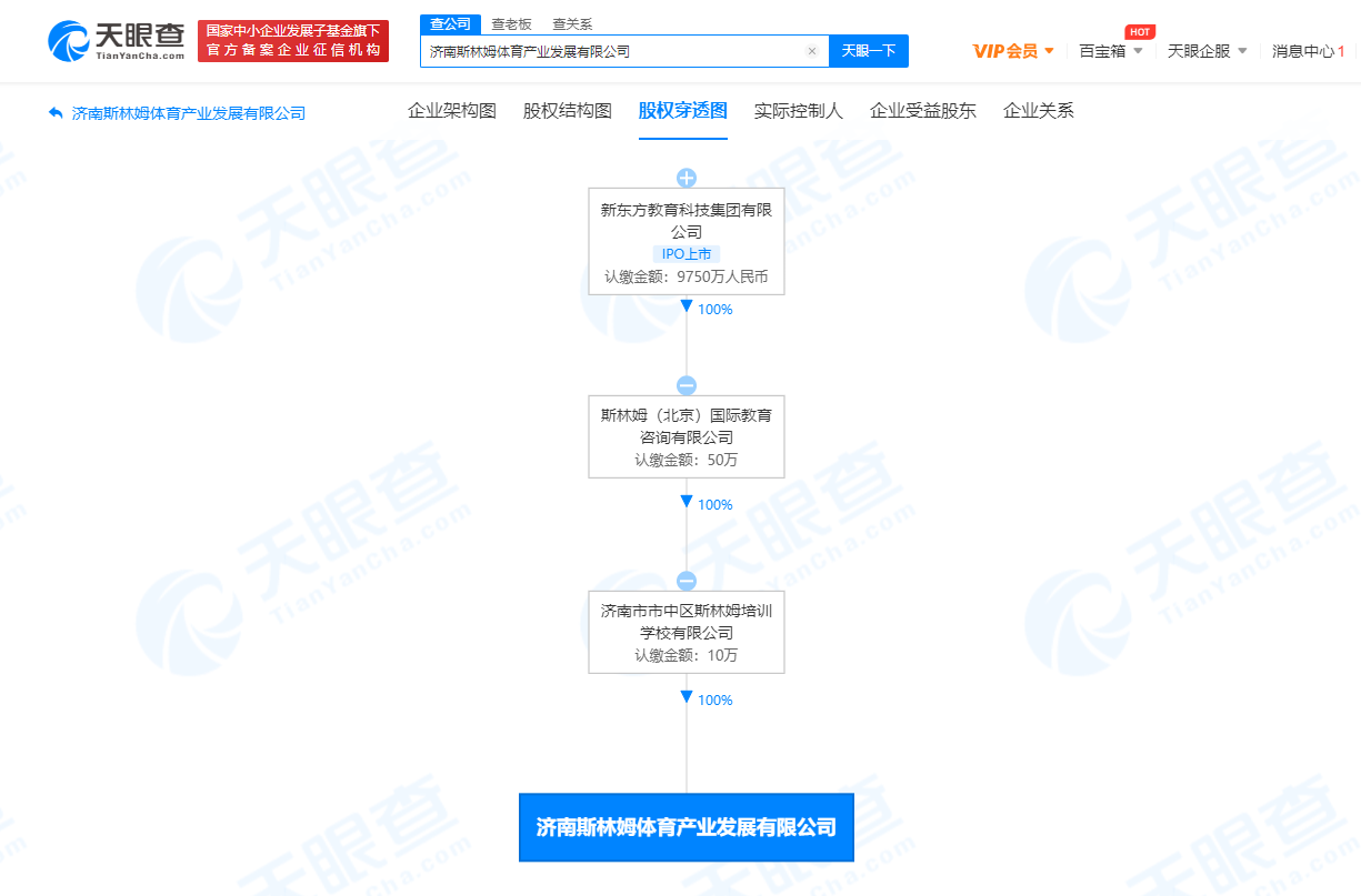 新东方成立体育产业发展公司