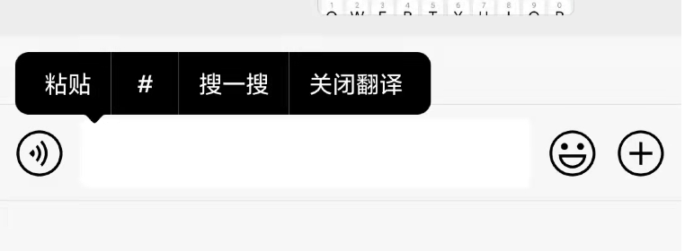 長按輸入框,就會顯示「邊寫邊譯」,點擊