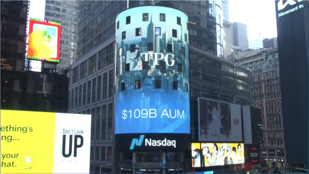 今年首个大型IPO，TPG成功登陆纳斯达克，上市首日大涨超15%-