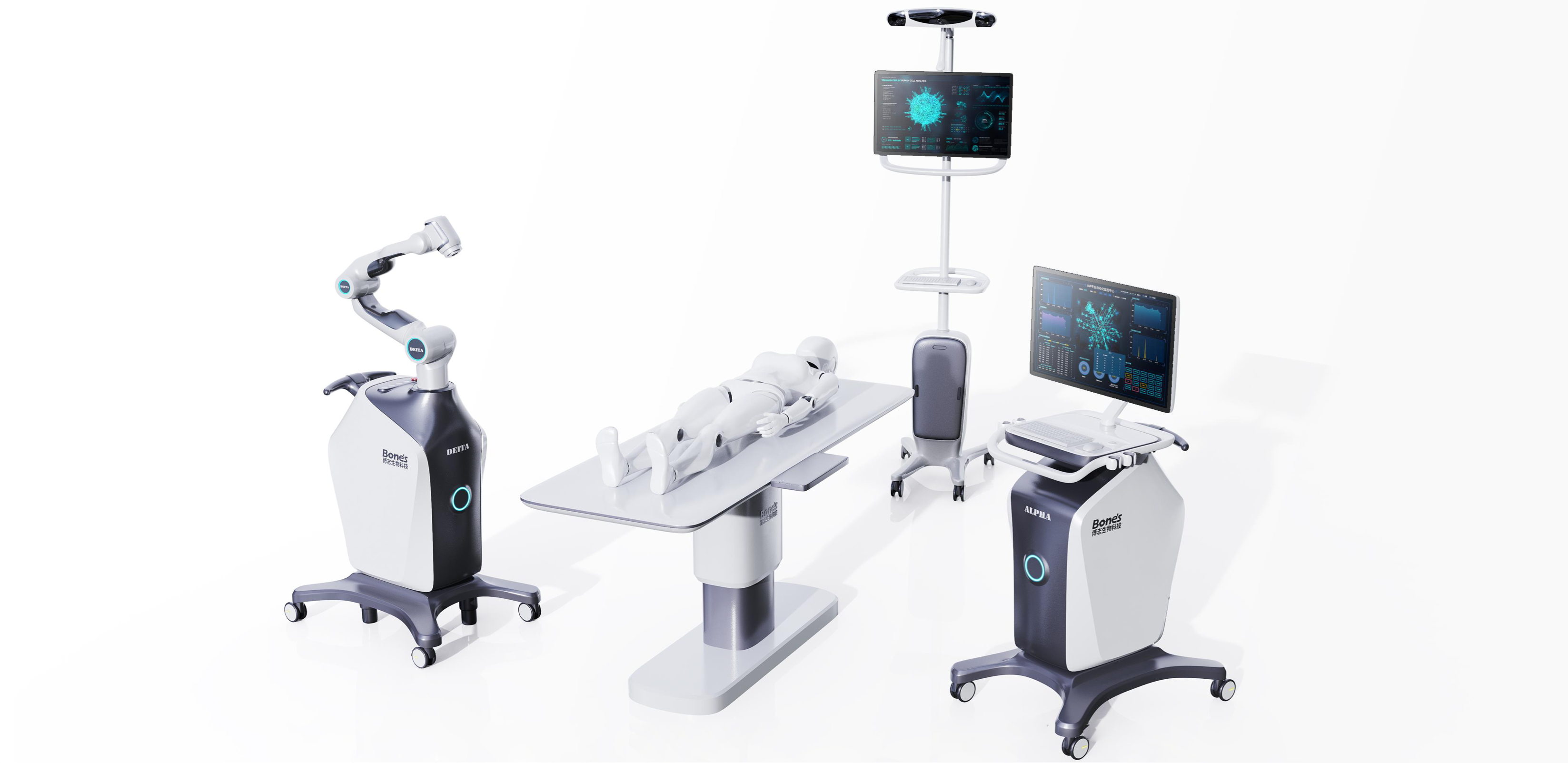 博志生物骨科机器人demo图,企业官网马驰表示,骨密度测量,及通过模拟
