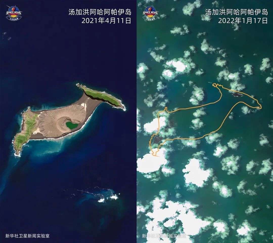 汤加，“消失”的火山岛与“变暖”的地球-