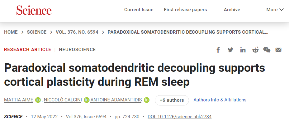 Science：睡眠医学的突破，大脑会在梦境中巩固积极情绪