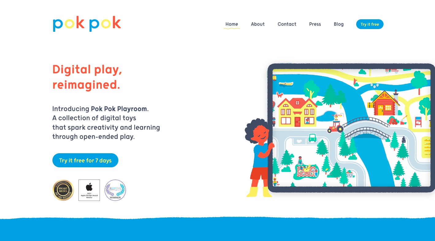 加拿大教育科技初创「Pok Pok」种子轮融资300万美元，主打面向儿童的数字游戏体验