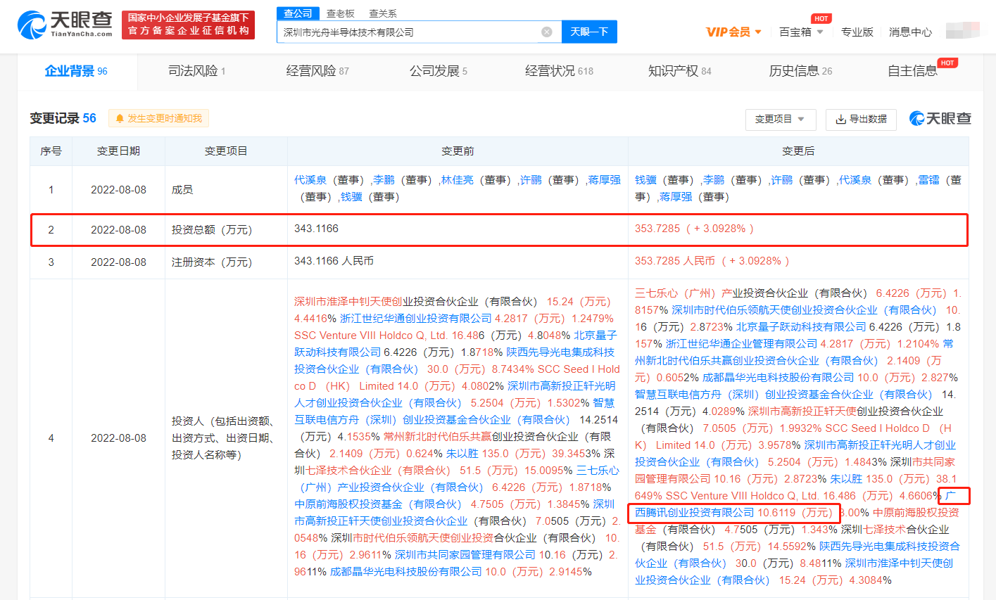 腾讯投资深圳光波导芯片研发商“光舟半导体”