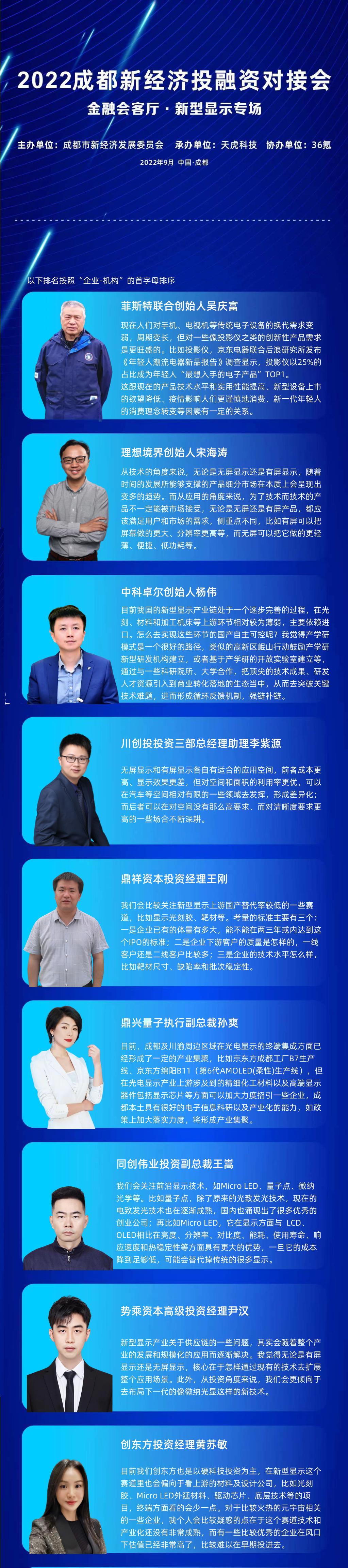 机遇与挑战并存，成都新型显示产业如何力争上游| 金融会客厅-36氪